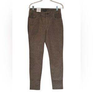 NWT Womens Toad Co Karuna Cord Five Pocket Skinny Pants Dark Chino Size 6 $95